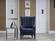 Palmer Corvet Navy Accent Armchair by Bellona