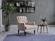 Pearle Cream Accent Armchair by Bellona
