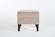 Theo Cream Accent Chair w/Ottoman by Bellona