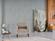 Theo Cream Accent Chair w/Ottoman by Bellona