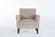 Theo Cream Accent Chair w/Ottoman by Bellona