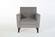 Theo Gray Accent Chair w/Ottoman by Bellona