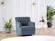 Urbane Petrol Blue Swivel Chair by Bellona