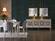 Mistral Opak White/Faux Leather Mistral Buffet by Bellona