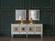 Mistral Opak White Buffet Mirror by Bellona