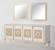 Mistral Opak White/Faux Leather Mistral Buffet by Bellona