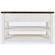 Madison County Vintage White Console Table w/3 Drawers by Jofran Furniture