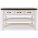 Madison County Vintage White Console Table w/3 Drawers by Jofran Furniture