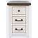 Madison County Vintage White Power Chairside Table by Jofran Furniture