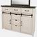 Madison County Vintage White Door Dresser by Jofran Furniture