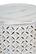 Global Archive Ant White Hand Carved Small Drum Accent Table by Jofran