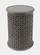 Global Archive Ant Grey Hand-Carved Drum Accent Table by Jofran Furniture