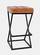 Global Archive Black Leather Stool by Jofran Furniture