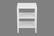 Global Archive Dylan White X Side Accent Table w/2 Shelves by Jofran