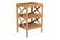 Global Archive Dylan Natural X-Side Accent Table w/2 Shelves by Jofran