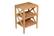 Global Archive Dylan Natural X-Side Accent Table w/2 Shelves by Jofran