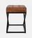 Global Archive Brown Leather Hogan Ottoman by Jofran Furniture