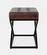 Global Archive Dark Brown Leather Hogan Ottoman by Jofran Furniture