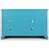 Craftsman 50 Inch Antique Blue Media Console w/3 Glass Doors & 2 Drawers by Jofran Furniture