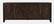 Gramercy Dark Chevron 4 Door Accent Cabinet w/Chevron Pattern Door by Jofran