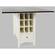 Asbury Park White Storage Counter Dropleaf Table by Jofran Furniture