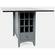 Asbury Park Grey Storage Counter Dropleaf Table by Jofran Furniture