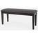 American Rustics Black Upholstered Dining Bench by Jofran Furniture
