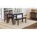 Asbury Park Black Wood 4 Pack Dining Table Set by Jofran Furniture