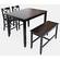 Asbury Park Black 4 Pack Counter Height Dining Set by Jofran Furniture