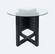 Altamonte Round Dark Charcoal Counter Table by Jofran