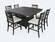 Altamonte Square Dark Charcoal Counter Hight Table w/Storage Base & Extension Leaf by Jofran