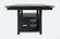 Altamonte Square Dark Charcoal Counter Hight Table w/Storage Base & Extension Leaf by Jofran