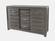 Altamonte 54 Inch Grey Server w/3 Drawers & Sliding Door by Jofran Furniture