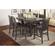 Manchester High/Low Rectangle Grey Dining Table w/Butterfly Leaf
