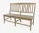 Carlyle Crossing Brown Wood Slatback Dining Bench by Jofran Furniture
