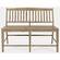 Carlyle Crossing Brown Slatback Counter Bench by Jofran Furniture