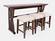 Fairview Brown Sofa Counter Dining Set (Set of 4) by Jofran Furniture