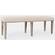 Fairview Beige Wood & Fabric Backless Dining Bench by Jofran Furniture