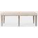 Fairview Beige Wood & Fabric Backless Dining Bench by Jofran Furniture