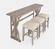 Fairview Light Brown Sofa Counter Dining Set (Set of 4) by Jofran Furniture