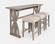 Fairview Light Brown Sofa Counter Dining Set (Set of 4) by Jofran Furniture