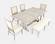 Fairview White Wood Dining Table by Jofran Furniture