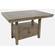 Prescott Park Brown Wood Dining Table w/Storage Base by Jofran Furniture