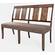 Mission Viejo Brown Dining Bench by Jofran Furniture