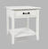 North Fork White End Table w/Drawer by Jofran Furniture