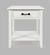 North Fork White End Table w/Drawer by Jofran Furniture
