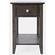 Carlton Grey Chairside Table w/Drawer by Jofran Furniture