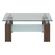 Compass Tempered Glass Square Cocktail Table by Jofran
