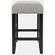 Urban Icon Black Sofa Counter Dining 4Pc Set w/3 Upholstery Stools by Jofran