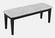 Urban Icon Black Upholstery Bench by Jofran